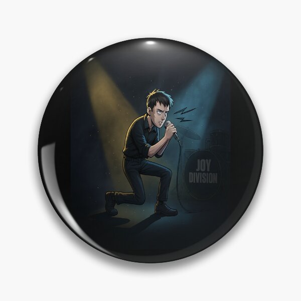 Item preview, Joy Division - Ian Curtis cartoon designed and sold by Bigkite.