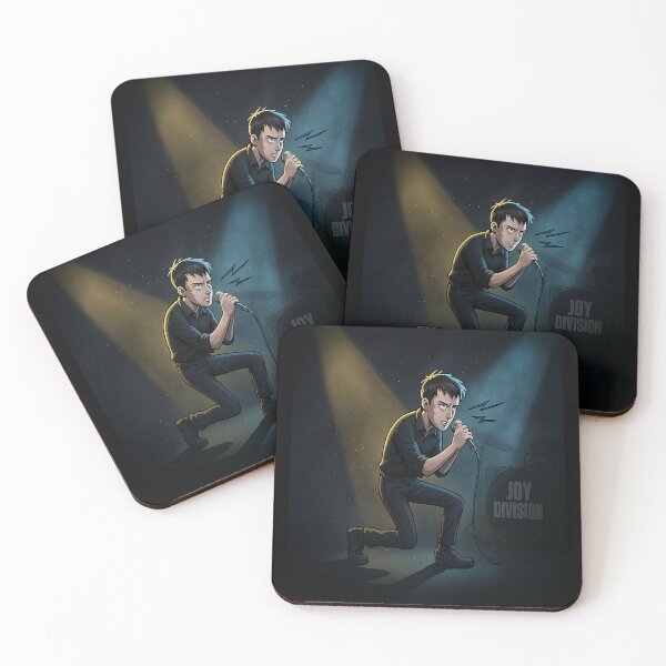 Item preview, Joy Division - Ian Curtis cartoon designed and sold by Bigkite.