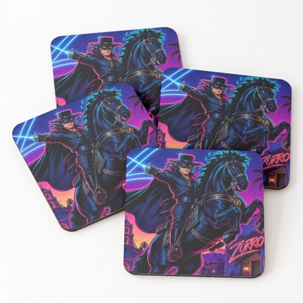 Item preview, Neon Zorro Justice Ride designed and sold by SHOCAMPOS DESIGNS .