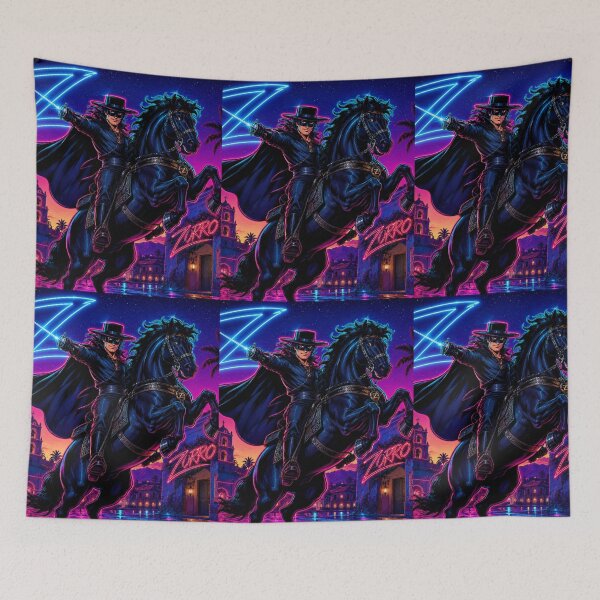 Item preview, Neon Zorro Justice Ride designed and sold by SHOCAMPOS DESIGNS .