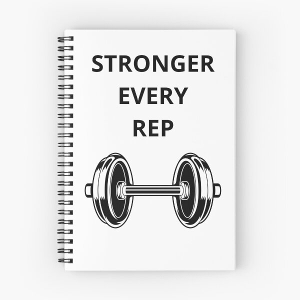 Item preview, Stronger Every Rep Gym Design designed and sold by Wild Horizon Studio.