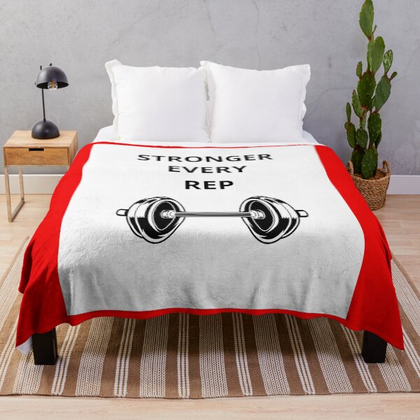Item preview, Stronger Every Rep Gym Design designed and sold by Wild Horizon Studio.