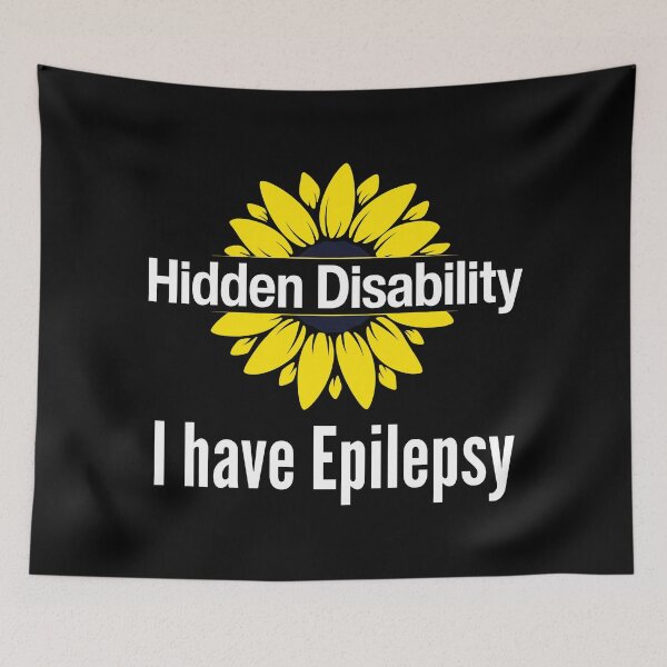Item preview, epilepsy awareness hidden disability designed and sold by VoiceForAnimals.