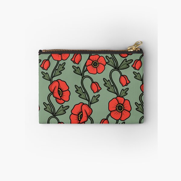 Item preview, Decorative red poppies floral seamless pattern designed and sold by MariPon.