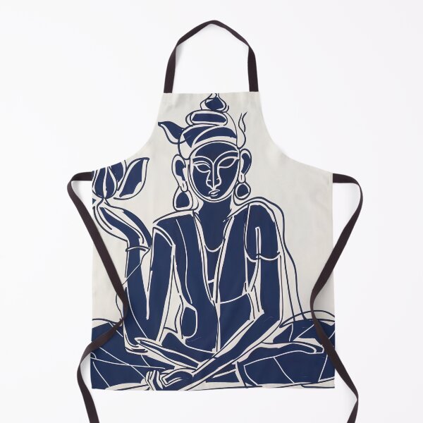 Item preview, Brahma, Indian deity - Blue Abstract Art designed and sold by shadow-bloom.