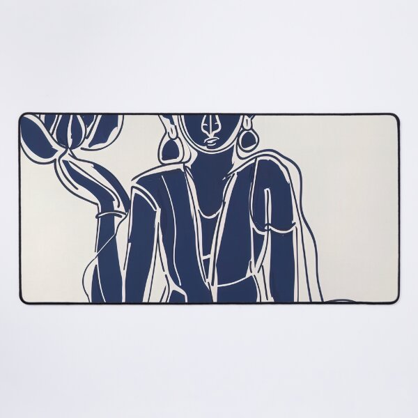 Item preview, Brahma, Indian deity - Blue Abstract Art designed and sold by shadow-bloom.