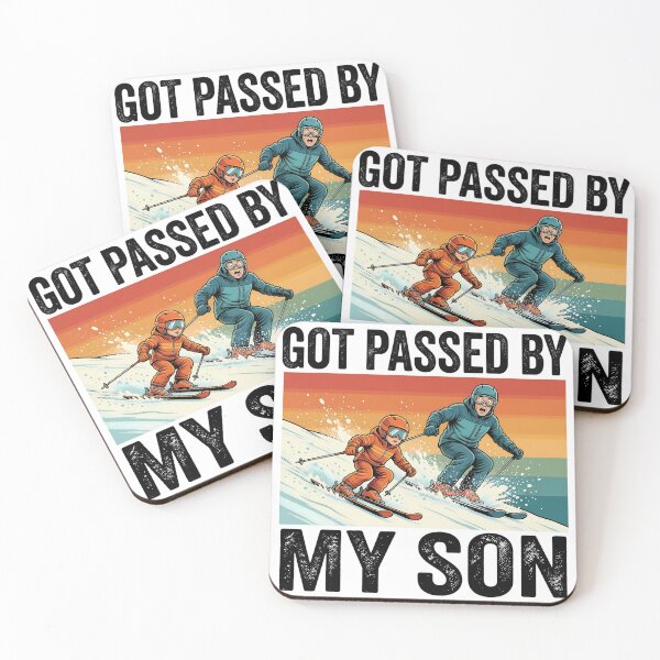 Item preview, Funny Skiing Dad - Got Passed By My Son designed and sold by CutOutIdols.
