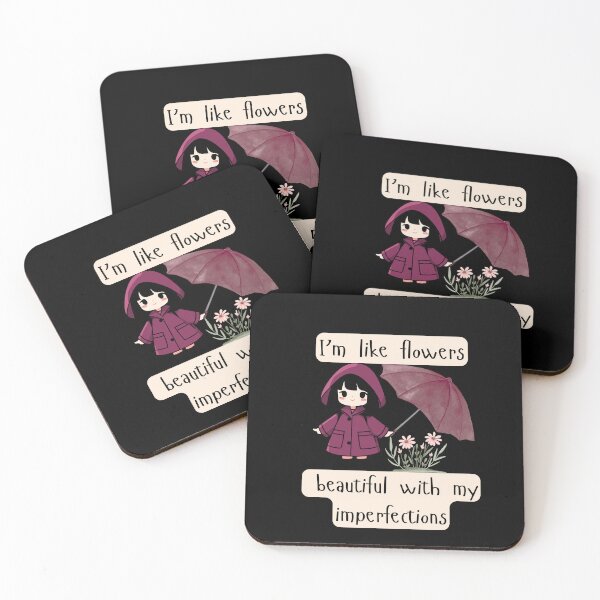 Item preview, I’m Like Flowers – Beautiful With My Imperfections | Cute Self-Love Aesthetic Sticker designed and sold by Art IN Pack.