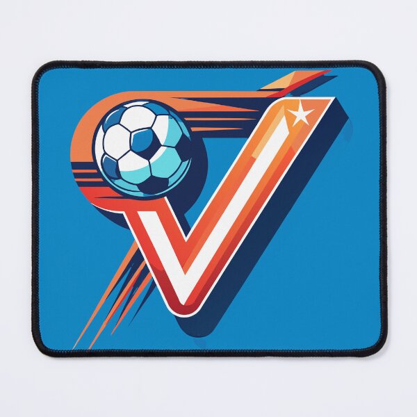 Item preview, Volley Strike Football Monogram V Victory Style designed and sold by xmoudx.