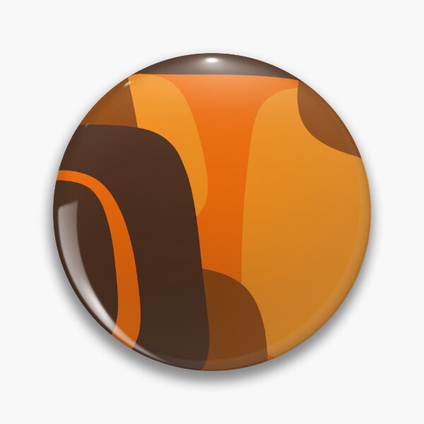 Item preview, Mid Century Modern Retro Abstract Pattern in 70s Brown and Orange designed and sold by kierkegaard.