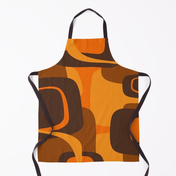 Item preview, Mid Century Modern Retro Abstract Pattern in 70s Brown and Orange designed and sold by kierkegaard.