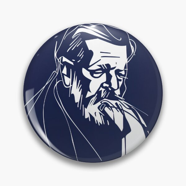 Item preview, Bram Stoker - Blue Abstract Art designed and sold by shadow-bloom.