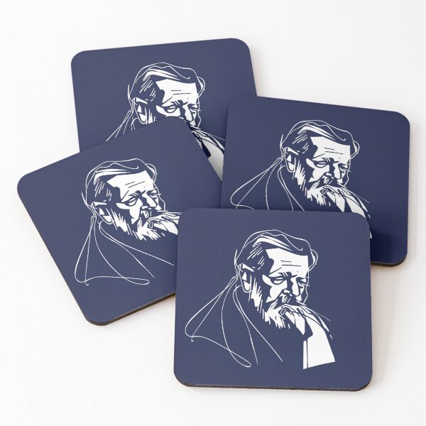 Item preview, Bram Stoker - Blue Abstract Art designed and sold by shadow-bloom.