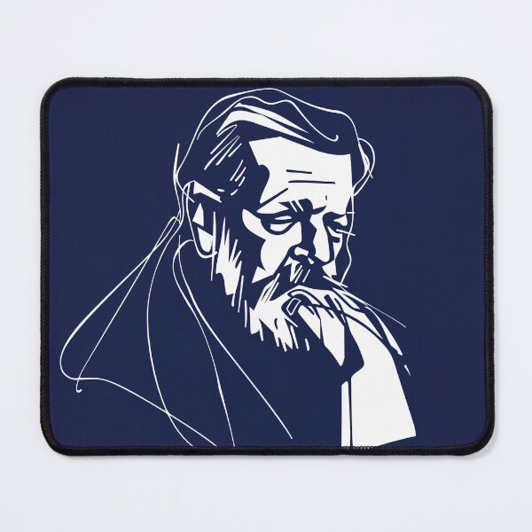 Item preview, Bram Stoker - Blue Abstract Art designed and sold by shadow-bloom.