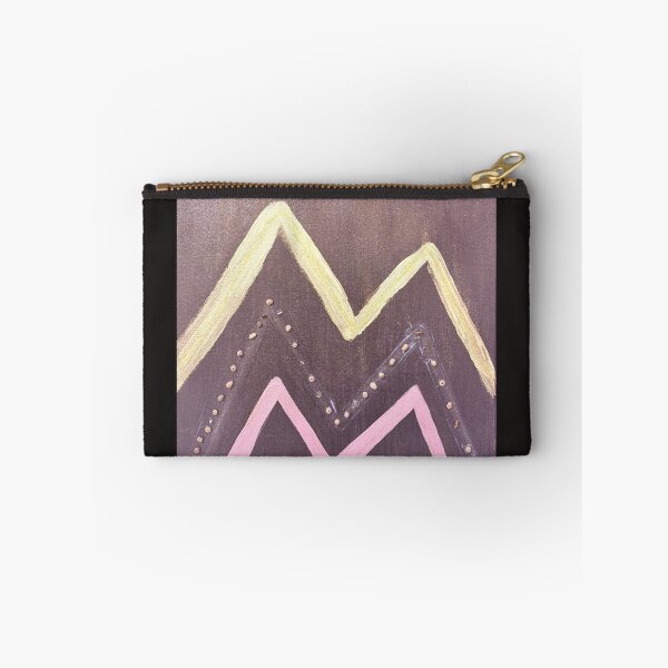 Item preview, Golden Peaks Abstract Wall Art – Modern Earth‑Tone Zigzag Design designed and sold by Upscale7.