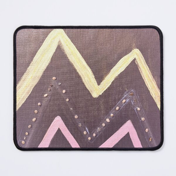 Item preview, Golden Peaks Abstract Wall Art – Modern Earth‑Tone Zigzag Design designed and sold by Upscale7.