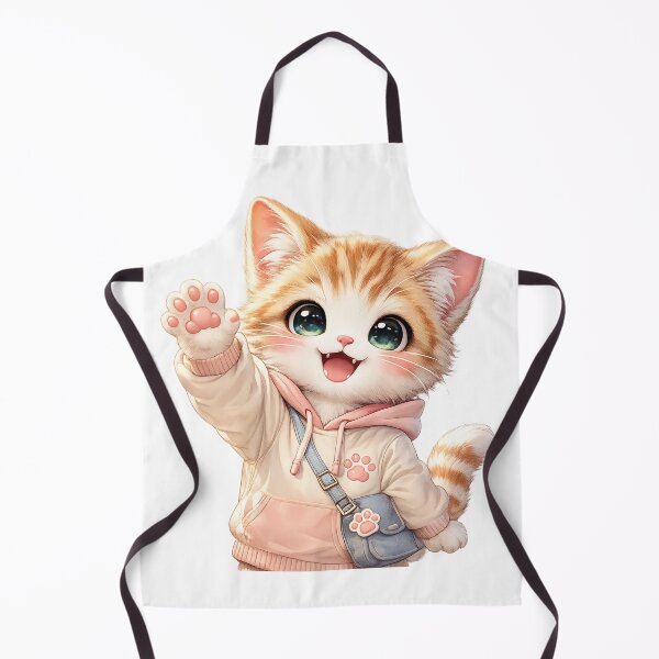 Item preview, Smiling Kawaii Cat Mascot designed and sold by konkapo00.