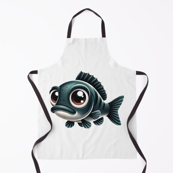 Item preview, Adorable Black Bass Fish designed and sold by Sillytoe.