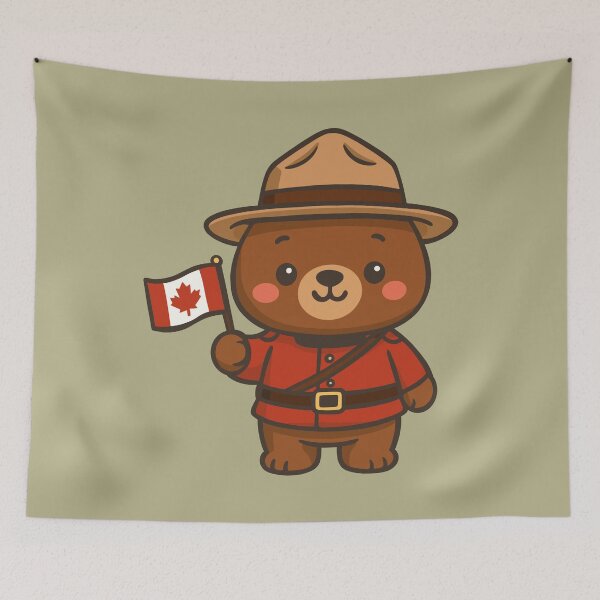 Item preview, Canada Day Mountie Bear designed and sold by Ghost on Toast.