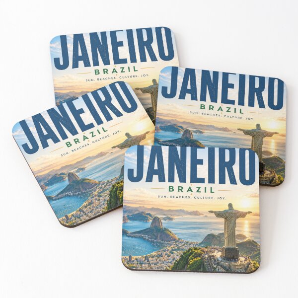 Item preview, Rio de Janeiro Brazil Travel Poster | Tropical Wall Art | Vintage Style City Print designed and sold by ElartedeNoel.