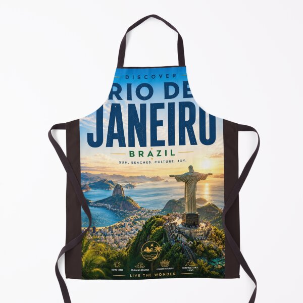 Item preview, Rio de Janeiro Brazil Travel Poster | Tropical Wall Art | Vintage Style City Print designed and sold by ElartedeNoel.