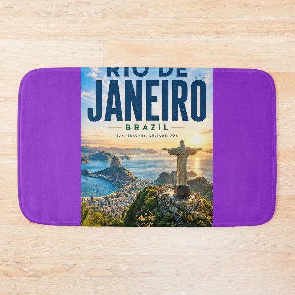 Item preview, Rio de Janeiro Brazil Travel Poster | Tropical Wall Art | Vintage Style City Print designed and sold by ElartedeNoel.