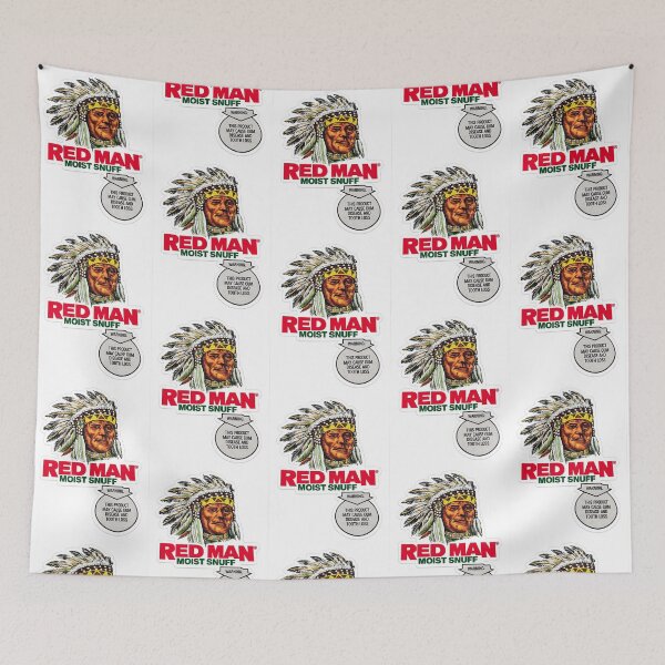 Item preview, Vintage 90s RED MAN Moist Snuff Indian designed and sold by LockedUp.