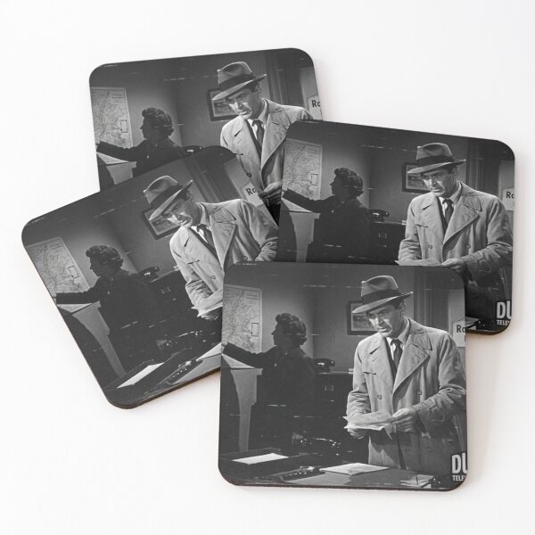 Item preview, Classic Retro Black & White Lost Media Television: Rocky King Detective designed and sold by Uniqueartai.