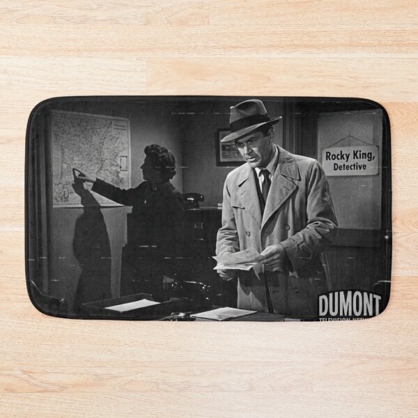 Item preview, Classic Retro Black & White Lost Media Television: Rocky King Detective designed and sold by Uniqueartai.
