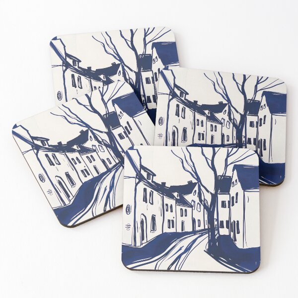 Item preview, Brandenburg - Blue Abstract Art designed and sold by shadow-bloom.