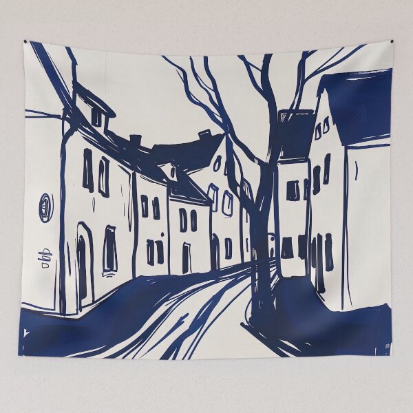 Item preview, Brandenburg - Blue Abstract Art designed and sold by shadow-bloom.