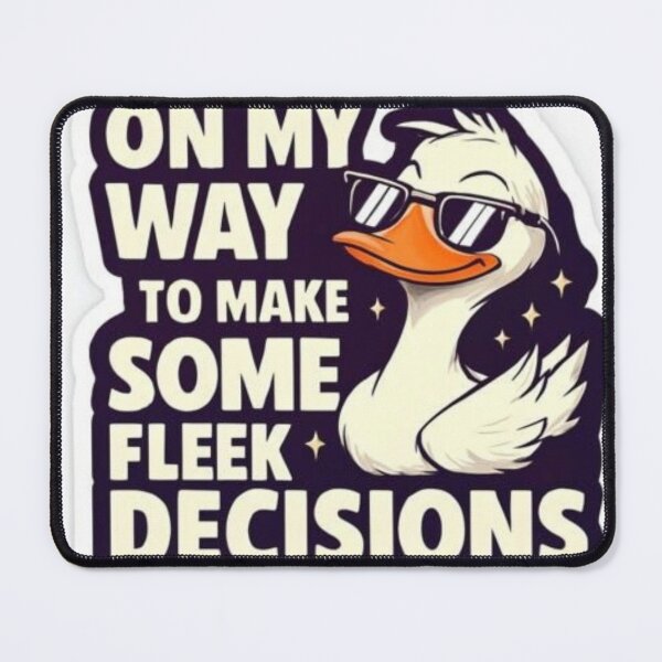 Item preview, This is a "Bad Decisions Incoming" cool duck vinyl sticker featuring a cartoon goose wearing sunglasses. designed and sold by Ulikedigital14.