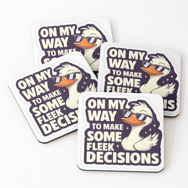 Item preview, This is a "Bad Decisions Incoming" cool duck vinyl sticker featuring a cartoon goose wearing sunglasses.  designed and sold by Ulikedigital14.