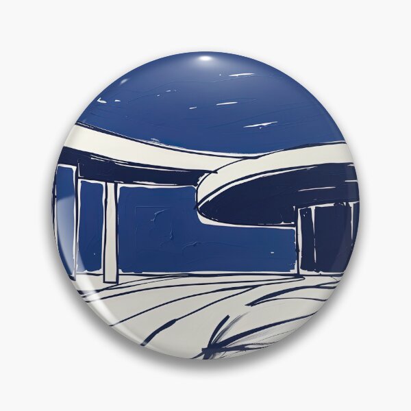 Item preview, Brasília, Brazil - Blue Abstract Art designed and sold by shadow-bloom.