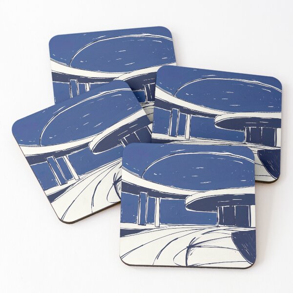 Item preview, Brasília, Brazil - Blue Abstract Art designed and sold by shadow-bloom.