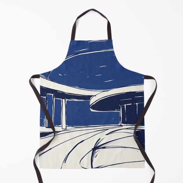 Item preview, Brasília, Brazil - Blue Abstract Art designed and sold by shadow-bloom.