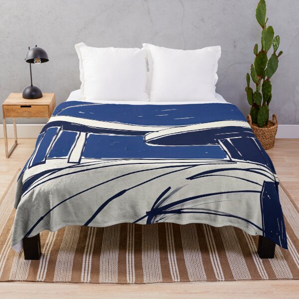 Item preview, Brasília, Brazil - Blue Abstract Art designed and sold by shadow-bloom.