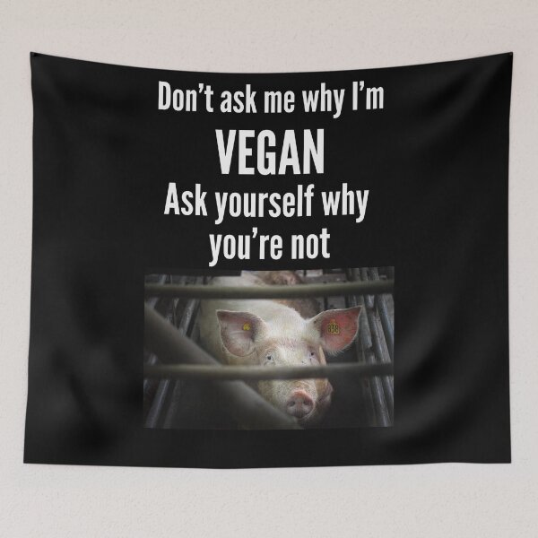 Item preview, Bold vegan and animal rights protest design designed and sold by VoiceForAnimals.