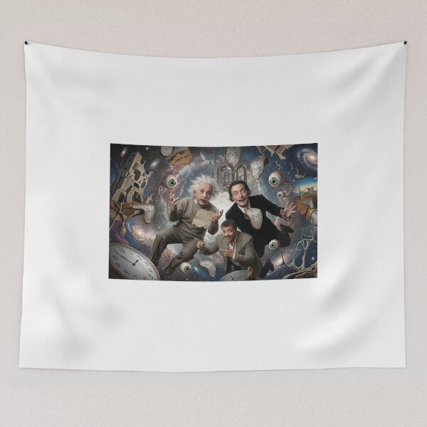 Item preview, Albert Neil and Salvador All Floating in a Surreal Universe designed and sold by Halifaxartguy.