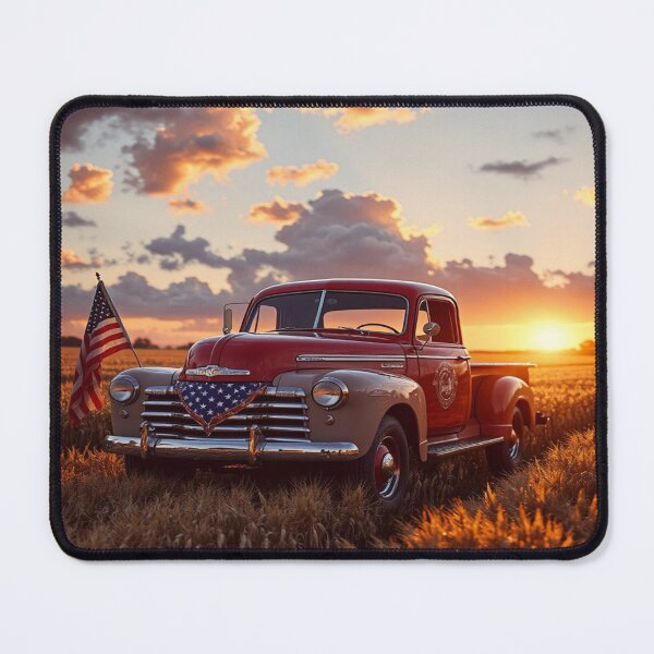 Item preview, American Vintage Pickup Truck at Sunset designed and sold by BeautifulVirtues.