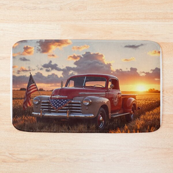 Item preview, American Vintage Pickup Truck at Sunset designed and sold by BeautifulVirtues.