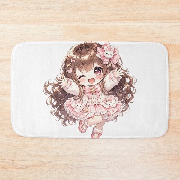 Item preview, Smiling Chibi Girl with Sparkling Eyes designed and sold by konkapo00.
