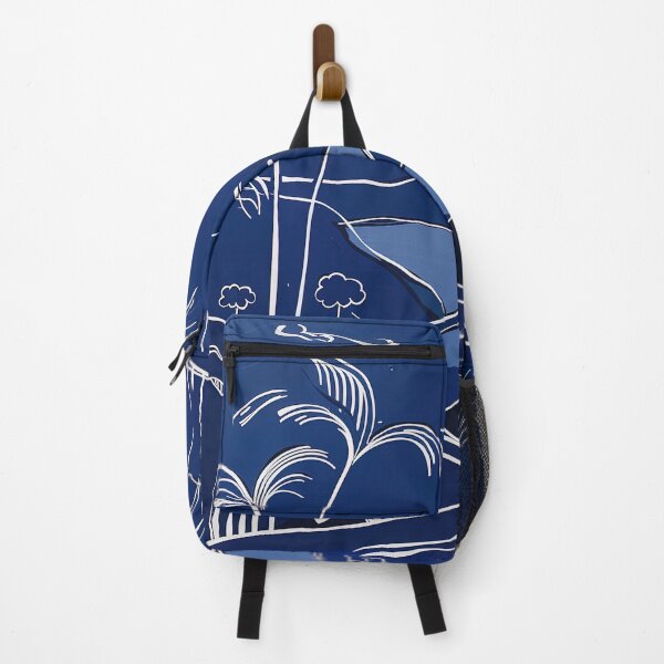 Item preview, Brazil landscape - Blue Abstract Art designed and sold by shadow-bloom.