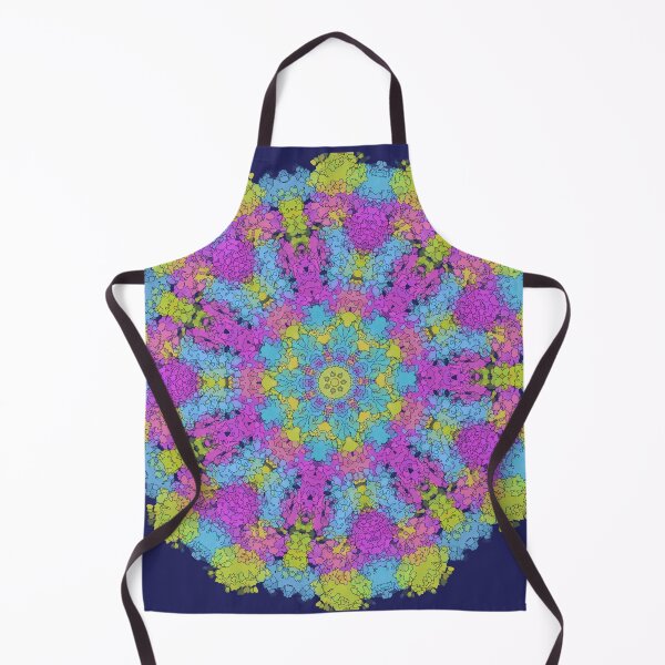 Item preview, Neon Ring Mosaic Art Print | Psychedelic Circle Pattern | Bold Colorful Wall Art designed and sold by RareSquareBearArts.