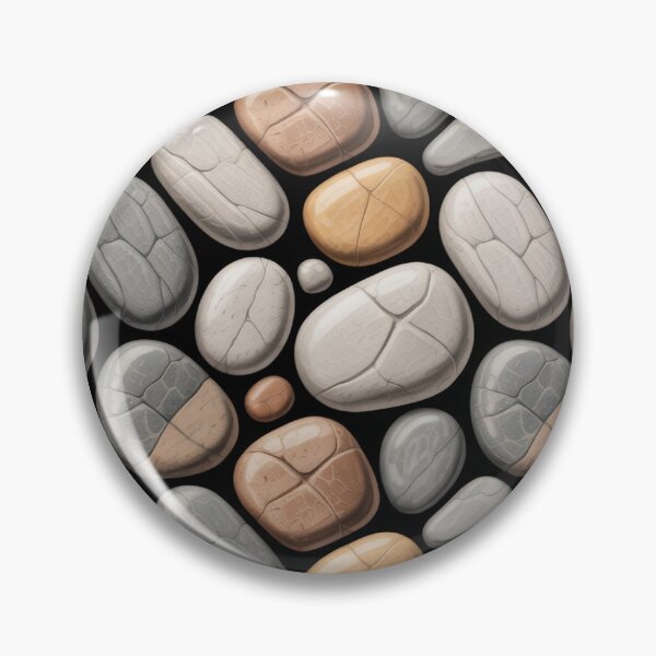 Item preview, Realistic Pebble Stone Pattern | Smooth Grey Terracotta Seamless Repeat designed and sold by Midnight Veil Designs.