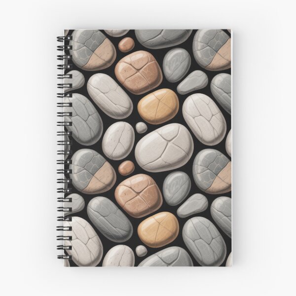 Item preview, Realistic Pebble Stone Pattern | Smooth Grey Terracotta Seamless Repeat designed and sold by Midnight Veil Designs.