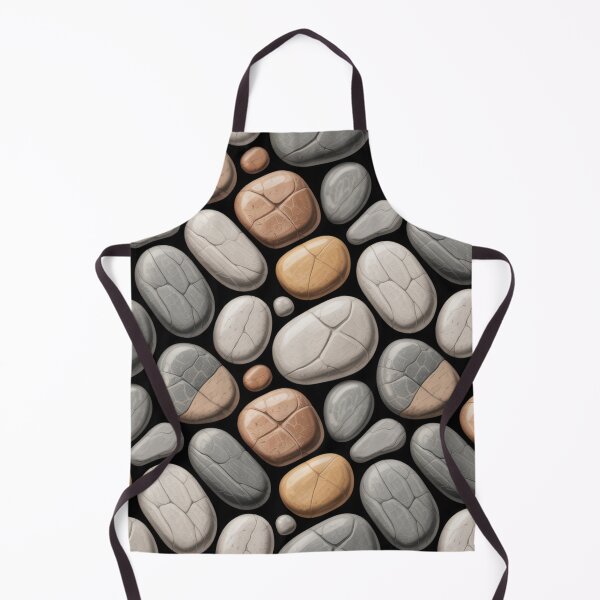 Item preview, Realistic Pebble Stone Pattern | Smooth Grey Terracotta Seamless Repeat designed and sold by Midnight Veil Designs.