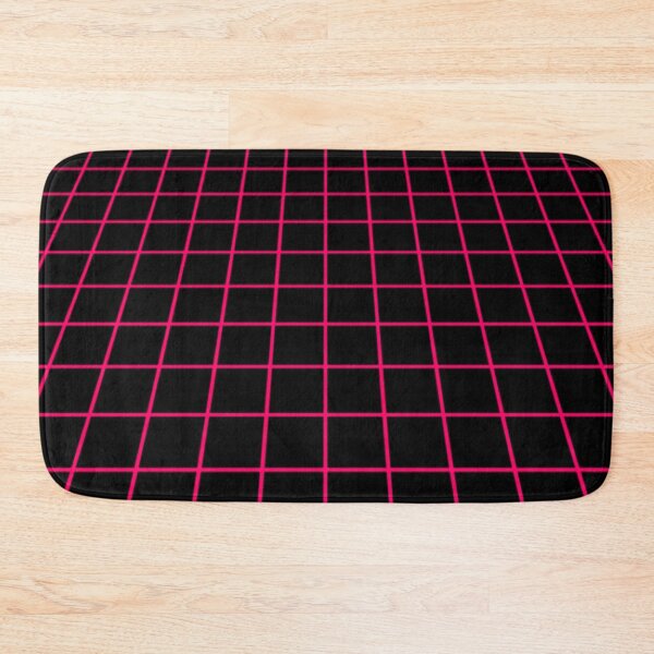 Item preview, neon pink grid designed and sold by frauenbrauen.