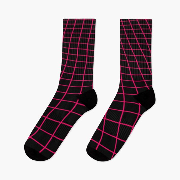 Item preview, neon pink grid designed and sold by frauenbrauen.