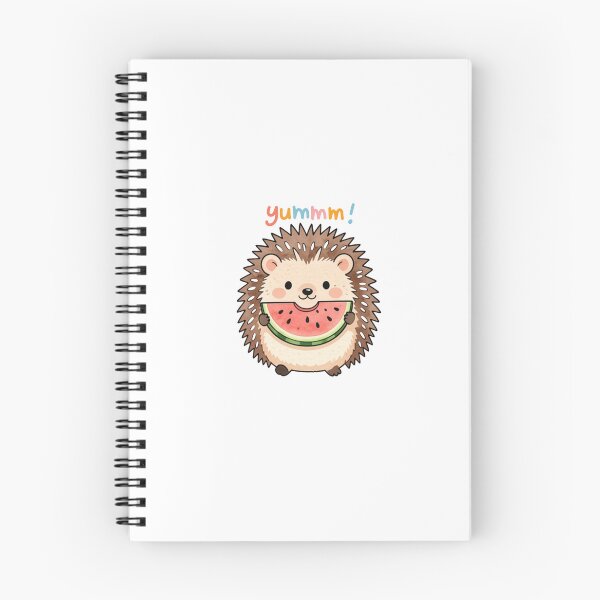 Item preview, Cute Hedgehog Eating Watermelon – Yummy Design designed and sold by Zenvaro.